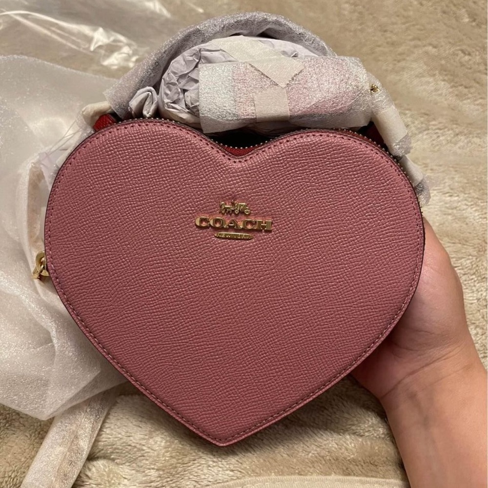 Coach Heart Crossbody In Colorblock (NWT)